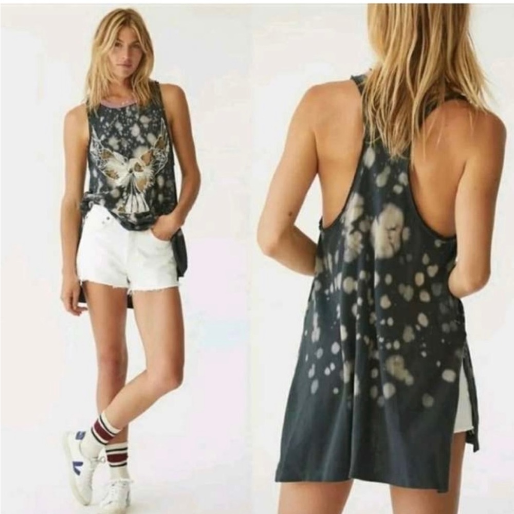 Free People Beaded Razorback Tunic size Medium
